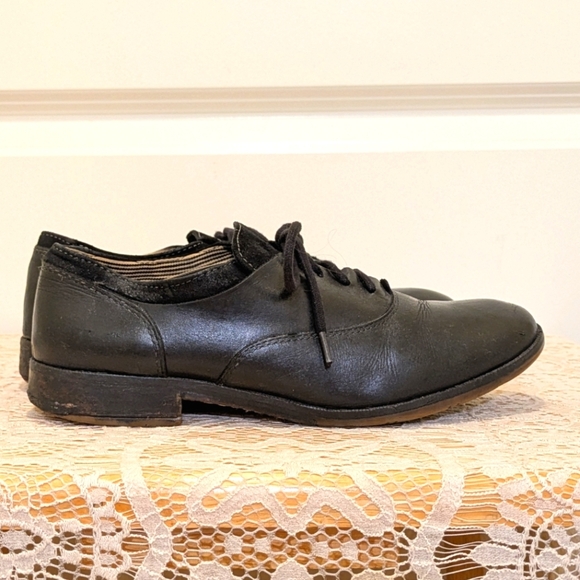 Vintage Hush Puppies 6.5 Women's Leather and Suede Oxfords - Picture 3 of 11
